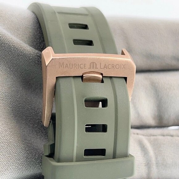 Maurice Lacroix Bronze Green Dial 43mm Automatic Movement Men’s Watch AI6058 - Picture 7 of 8